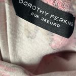 Dorothy Perkins Pink Bird Print Fitted Tube Tank Top S Photo 2