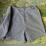 Vintage 90s White Stag blue plaid cotton wrap skort, size 4 Photo 5