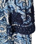 Gretchen Scott Midnight O’Keefe Blue White Embroidered Tunic Dress medium Photo 3