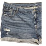 Old Navy  Plus Distressed Mid-Rise‎ Boyfriend Medium Wash Shorts Size 22 Photo 3