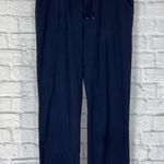 GW women XL cotton blend pull on sweatpants navy blue Photo 1
