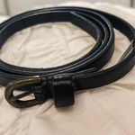 Urban Outfitters Mini Black leather belt Gold Hardware Size M Photo 0