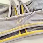 Lululemon Gray Strappy Athletic Sports Bra US 8 Photo 4