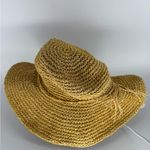 Croft & Barrow  Floppy Sun Beach Wide Brim Natural Tan Straw Womens One Size NOS Photo 2