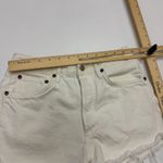 AGOLDE  Shorts Womens Size 25 Parker White Denim Cutoff Frayed Hem Distressed Photo 6