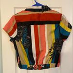 Live 4 Truth  | Women’s funky button-up collared shirt with tie knot, size S Photo 3