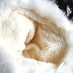 Faux Fur Trim & Pom Pom Ivory Knit Hat Photo 5