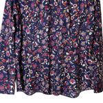 Lands' End  No Iron Supima Cotton Shirt‎ Floral Leaf Pattern Office Travel 18 Photo 6