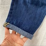 Jeanasis Distressed Medium Wash‎ High Rise Crop Jean Blue Photo 6