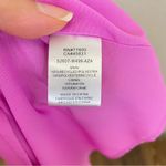 Saltwater Luxe ‎ Pink One Shoulder Satin Dotted Smocked Tiered Maxi Dress Size S Photo 6