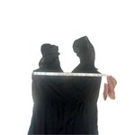 Lila Rose Lily Rose Low V - On Off Shoulder Black Dress Sz M NWT Photo 4