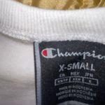 Champion crop top American flag USA monogram cropped tee white patriotic Photo 4