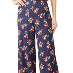 Jill Stuart Jill  Floral Polka Dots Wide Leg High Rise Pants XL Photo 0