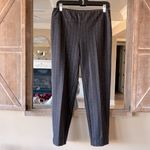 Checked Pull on Pants Comfy Trousers Business Womens Petite M Black Burgundy Size undefined Photo 4