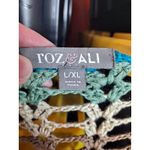 Roz & Ali  Women's Multicolored Floral‎ Crochet Scoop-Neck Sweater Size L/XL Photo 5