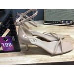 Sam Edelman Peonie Women's 8 Tan Patent Leather Kitten Heel Strappy Sandals Photo 1