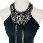 Haute Hippie NWT  Embellished Ponte Dress with Neck Piece $495 Size Medium Photo 8