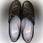 Dansko  Franny Black Leather Velcro Slip On Loafers Comfy Nursing Shoes 41 Photo 5
