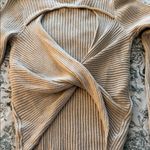 Pink Rose Zara Light Beige Ribbed Crew Neck Sweater Photo 6