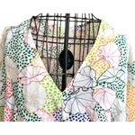 Jodifil Swimsuit Cover Up Medium NWT Dot Flowers Semi Sheer Beach Cruise Islands White Size undefined Photo 1