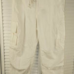 Sundance NWOT  Womens‎ White Linen Blend Cargo Pants 8 Photo 0