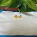 Gorjana  - Catalina Gold Hoop Huggie Earrings Photo 3