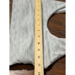 ECU Lululemon Size 6 White Gray Mini Stripe Align Reversible Bra Light support Photo 7