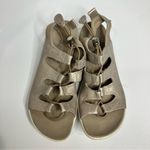 Ecco  Jab Toggle sandals metallic leather‎ size 7 Photo 2