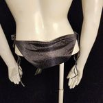 NWT Tavik Moderate Coverage Black Side Tie Gray Dot Bikini Bottoms (M) Size M Photo 4
