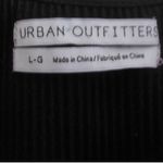 Urban Outfitters  Black Short Sleeve Plunge Top Photo 2