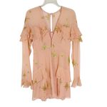 For Love & Lemons  Silk Gilded Star Mini Dress Size M Photo 5