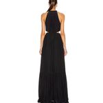 A.L.C. Nwot Libra Maxi Dress 6 Small Black Halter Cutout A-Line Formal Photo 1