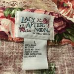 VINTAGE LACY AFTERNOON Floral English Garden Open Front Cardigan Size L Size L Photo 8