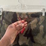 Alembika Faux Fur Camo Camisole Tube Top Gorpcore Green Drawstring Closure Size XXS Photo 3