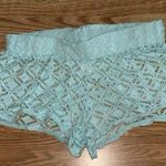 Miken Swim Swimsuit Cover Up Shorts Malibu Size Medium Mint Green Pool Beach Photo 1
