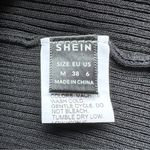 SheIn 🆕Square Neck Ribbed Knit Black Tank Top Photo 5