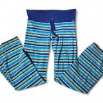 Y2K PINKY Striped Lounge Pants Flared Leg Cotton Blend Womens Size S Photo 0