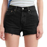 Levi's  501 ORIGINAL FIT HIGH RISE WOMEN'S SHORTS - BLACK, size 33, NWT Photo 0