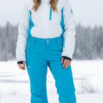 Under Armour Turquoise Blue Storm Ski Flared Snow Pants Size Small Photo 0