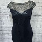 Tadashi Shoji  lace sequins navy blue cocktail semi formal dress XL Photo 0