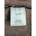 Ronny Kobo Tilda Fringe Sweater size S Black, Tan, Purple Black Photo 9