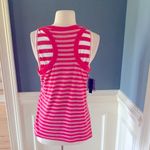 IZOD  Pink Striped Cotton Tank Reversible New Photo 6