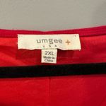 Umgee  + Red Bell Sleeve Mesh Detail Dress Photo 4