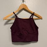 Lululemon Ebb to Street Brak Maroon Sports Bra Size 4 Photo 0