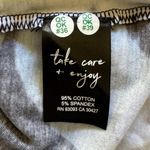 Nic+Zoe NZT Blurred Floral Long Sleeve Puff Shoulder Knit Tee Blue NWT Large Photo 9