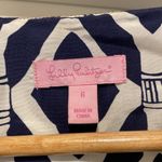 Lilly Pulitzer Beautiful Silk Blend Lily Pulitzer Dress in Blue and White Size 6 Photo 4