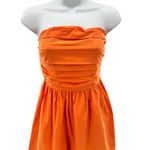 Le lis  Strapless Mini Dress Orange Pleated Bodice Medium NWT Summer Sundress‎ Photo 1
