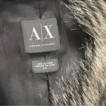 Armani Exchange  black/grey faux fur full zip-up vest size SP Photo 6
