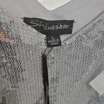 Shinestar  Silver Sequin Women's Top Photo 2
