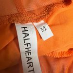 Halfheart Orange High Waist Ruched Biker Shorts Photo 4